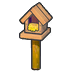 Wooden birdhouse