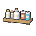 Decorative storage shelf