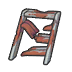 Broken iron steps