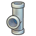 Iron pipe (vertical T)