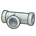 Iron pipe (horizontal T)