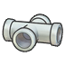 Iron pipe (horizontal cross)