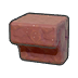 Carved red rock