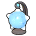 Blue meteor lamp
