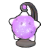 Violet meteor lamp