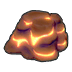 Molten rock