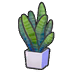 Flat-leaf plant