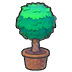 Twisted potted plant