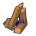 Broken timber