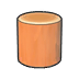 Upright log