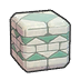 Patterned aged-stone wall