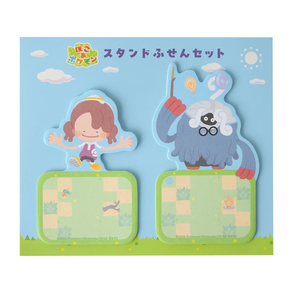 Set di foglietti adesivi da appoggio Pokémon Pokopia: Ditto & Tangrowth (Professore)